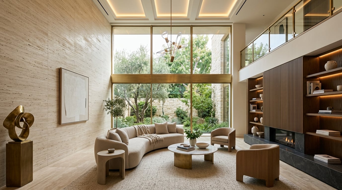Trygve Studio — Luxury Interior Living Hall in Lucknow